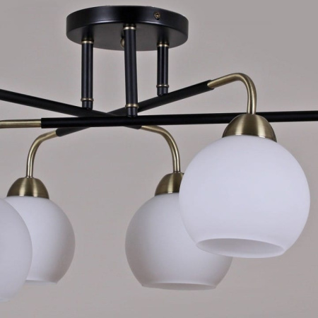 Потолочная люстра ILLUMICO  IL0252-6CSQ-79 BK AB