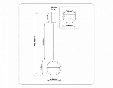 Подвесной светильник Ambrella Light LH LH11003