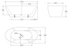 Акриловая ванна BelBagno 170x80 BB77-1700-W0 без перелива