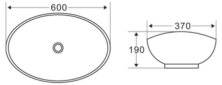 Накладная раковина BelBagno BB1087