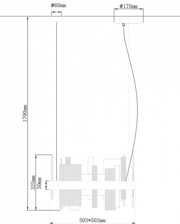 Подвесной светильник Wertmark Lotta WE461.01.303
