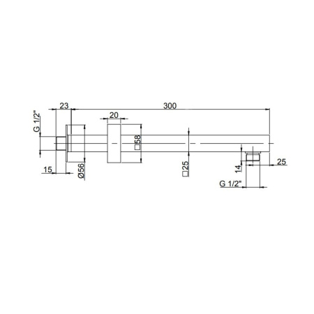 Кронштейн для душа Paini 50CR745T730BI