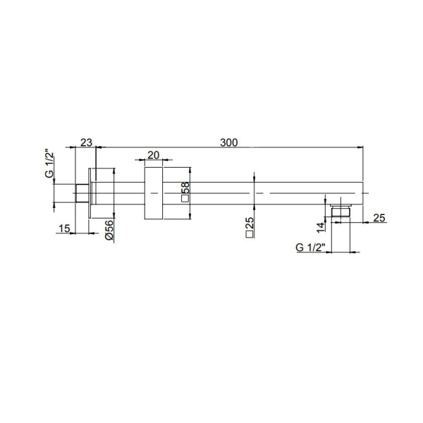 Кронштейн для душа Paini 50CR745T730BI