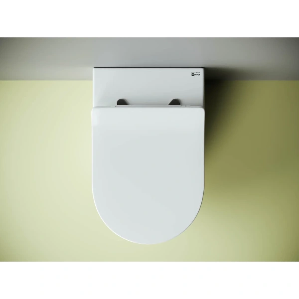 Приставной безободковый унитаз с сиденьем микролифт Ceramica Nova Metropol CN4004