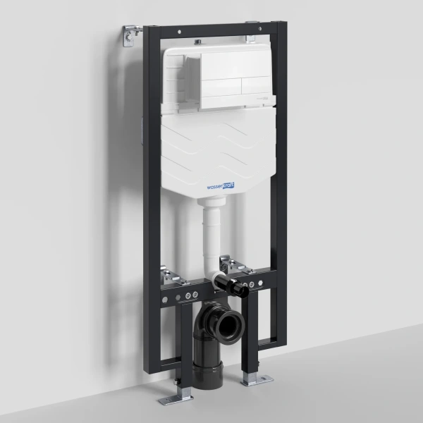 Инсталляция для унитаза WasserKRAFT Vils 56 56TLT.010.ME.WM04 с кнопкой смыва, белый матовый