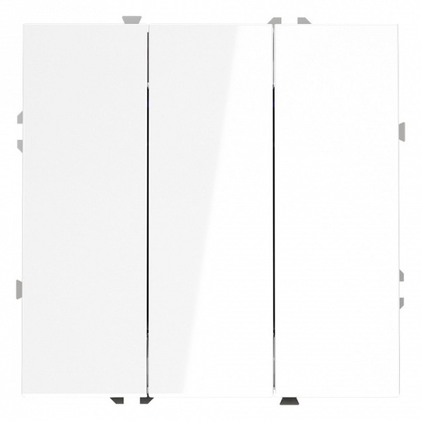 Выключатель трехклавишный без рамки Voltum S70 VLS030101