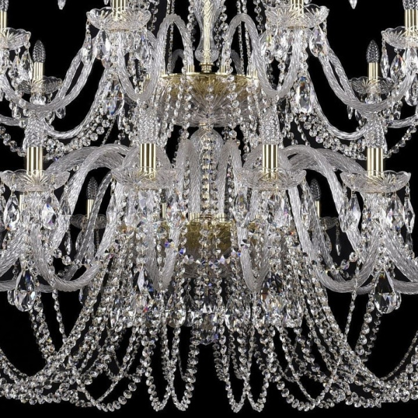 Подвесная люстра Bohemia Ivele Crystal 1402 1402/20+10+5/530/XL-206/3d/G