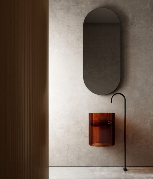 Раковина Abber Kristall 42 AT2704Opal коричневый