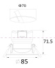 Встраиваемый светильник Maytoni Phill DL014-6-L9W