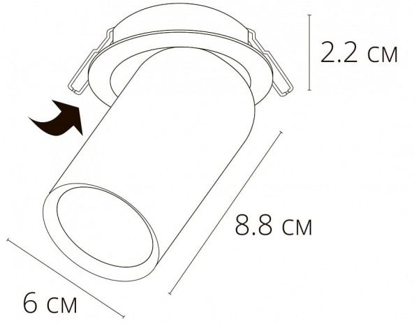 Встраиваемый светильник Arte Lamp Situla A3731PL-1BK
