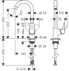 Смеситель для кухни hansgrohe Logis 71835000