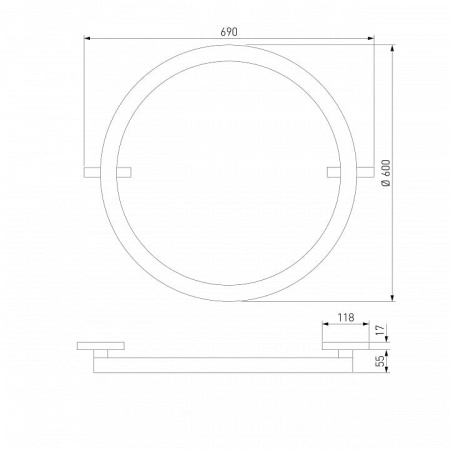 Накладной светильник Elektrostandard Slim Magnetic a068912