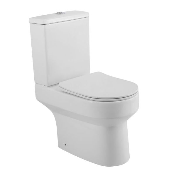 Унитаз-компакт безободковый BelBagno NORMA BB339CPR с сиденьем BB089SC