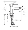 Смеситель для биде hansgrohe Rebris E 72211670 черный матовый
