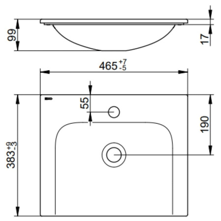 Раковина Keuco Plan 45 32930314601