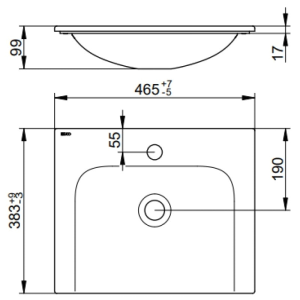 Раковина Keuco Plan 45 32930314601