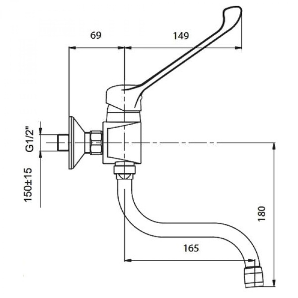 Смеситель для кухни Jacob Delafon Easy E18163-CP хром