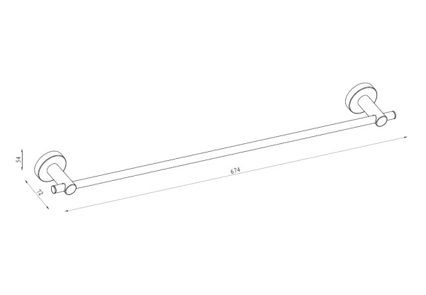 Вешалка для полотенец Damixa Scandi pro HASP346400