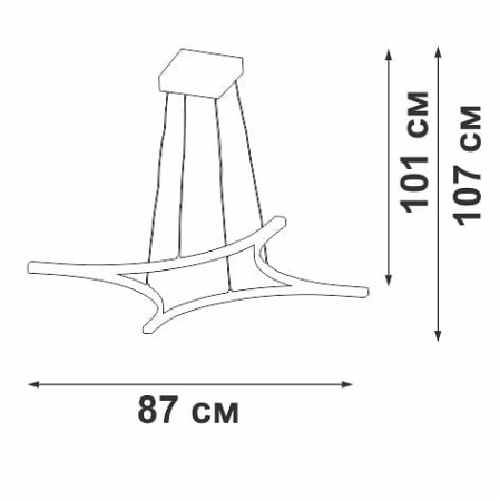 Подвесной светильник Vitaluce V2707 V2707-9/4S