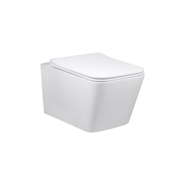 Унитаз подвесной Vincea Q-Line VT1-12 безободковый белый ультратонкое soft close сиденье