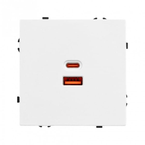 Розетка 2хUSB type A и C без рамки Arlight NOBE 054316(1)