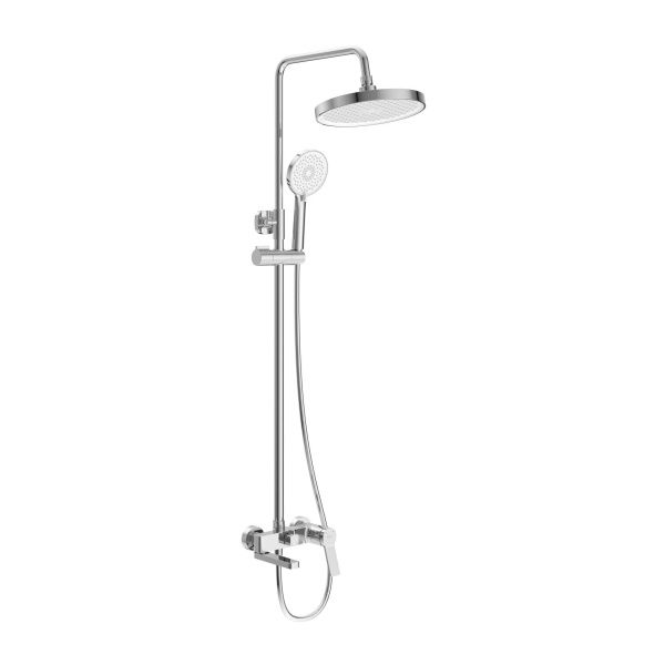 Душевая стойка со смесителем и изливом BelBagno ALBANO-VSCM-CRM