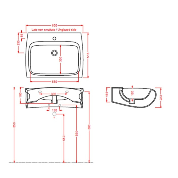 Раковина Artceram Hi-Line HIL004 01 00 bi*1