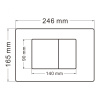 Клавиша смыва Abber AC0120MB черная матовая