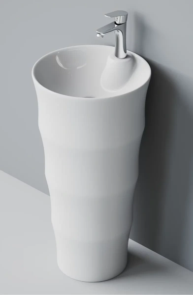 Раковина CeramaLux G-308 42x42 см, напольная, белый
