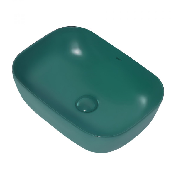 Раковина накладная Abber Rechteck 46 AC2200MBG темно-зеленая матовая