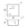 Кухонная мойка Omoikiri Yamakawa 45-Integra 4997251 графит