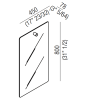 Зеркало Agape Bucatini 80x45 ADTL0459N черный