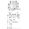 Раковина hansgrohe Xanuia Q 36x25 60129450 белая