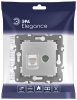 ТВ-розетка и розетка Ethernet RJ-45 без рамки Эра Эра Elegance 14-3110-03