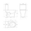 Унитаз-компакт безободковый с сиденьем BelBagno STEAM BB130CPR/SC