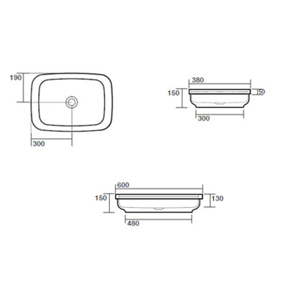 Раковина Kerasan Tribeca 60х38 см 514331 черный матовый