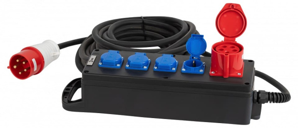 Удлинитель Эра  IND380-U-5e-5x2,5-10m-IP44