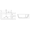 Раковина 50x42 см Abber Rechteck AC2203MSB