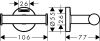 Крючок hansgrohe Logis Universal 41725000
