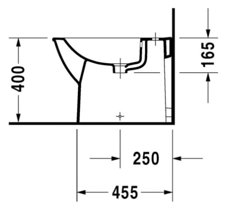 Биде напольное Duravit Darling New 22501000001-WG