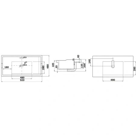 Раковина CeramaLux NYJ840-90 91,5x46 см, накладная, белый