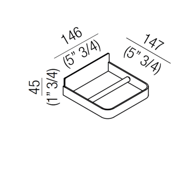 Держатель туалетной бумаги Agape Memory AMEM860A сталь