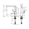Смеситель для раковины hansgrohe Finoris 76060670 черный матовый