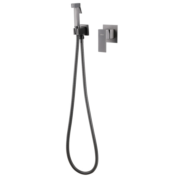 Смеситель с гигиеническим душем Abber Daheim AF8225NG никель