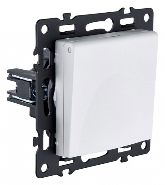 Розетка с заземлением с крышкой, без рамки Kollinger Asthetik AS-015WH