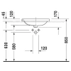 Раковина 56x45,5 см Duravit DuraStyle 0374560000