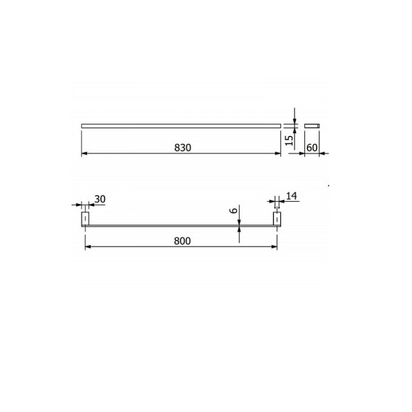 Полотенцедержатель Kludi Vela C 3196153 белый матовый
