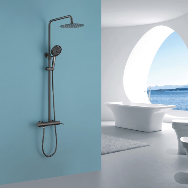 Душевая стойка Abber Emotion AF8816NGL никель