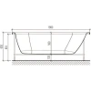 Акриловая ванна 180x80,4 см Eurolux Orio E1016075028