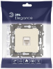 Розетка Ethernet RJ-45 без рамки Эра Эра Elegance 14-3107-02